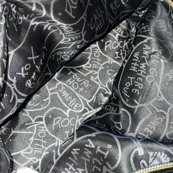 Betsey Johnson Black and Blue Floral Women's Bag - Picture 6 of 11